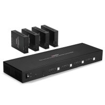 Lindy 38328 AV Extender AV Transmitter and Receiver Black