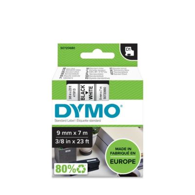 12. DYMO D1 ribbon 9mmx7m black/white S0720680 (9 mm)