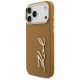 2. Karl Lagerfeld Karl Script Logo Case for iPhone 17 Pro Max - Brown