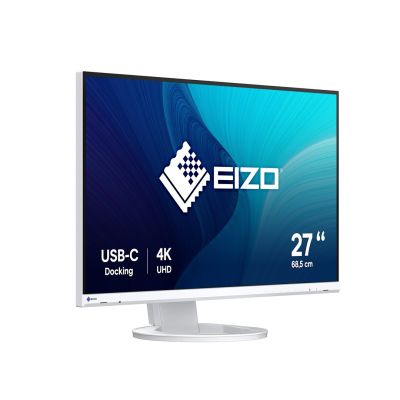 8. EIZO FlexScan EV2740S-WT - 27" IPS LCD monitor, 4K UHD 3840 x 2160 (16:9), USB-C connectors (white)