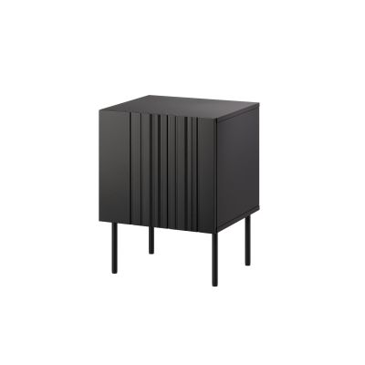 Bedside table 2 pcs ISLA 44.5x40x59 black matt