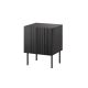 Bedside table 2 pcs ISLA 44.5x40x59 black matt