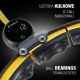 10. HHM21 HULA HOP BLACK/YELLOW WITH MAGNETS, TPE PROTECTION AND WEIGHT + HMS COUNTER