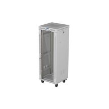 LANBERG FLOOR RACK CABINET 19" 32U 600X600 GRAY GLASS DOOR LCD (FLAT PACK) V2