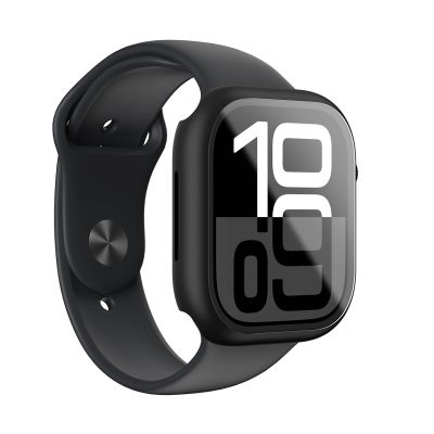 5. AmazingThing Radix Glass Case for Apple Watch 46mm – Black