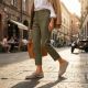 7. Women's suede moccasins in beige Vinceza 62273