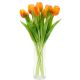 9. BOUQUET OF 7 ORANGE TULIPS 31 CM LIFE-LIKE SPRING DECORATION
