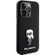 4. Karl Lagerfeld Silicone Ikonik Metal Pin case for iPhone 15 Pro - black