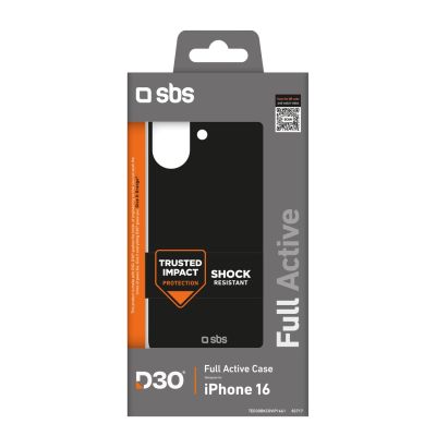 2. SBS Full Active D3O iPhone 16 Case - Black