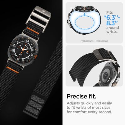 3. Spigen DuraPro Strap for Samsung Galaxy Watch Ultra 47mm - Black