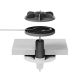4. Logitech Accessories Mic Pod Pendant Mount - OFF-WHITE - WW