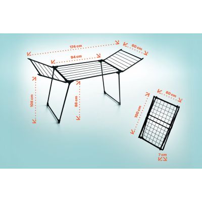 3. PROMIS SCOPELLO LAUNDRY DRYER, FOLDABLE, BLACK