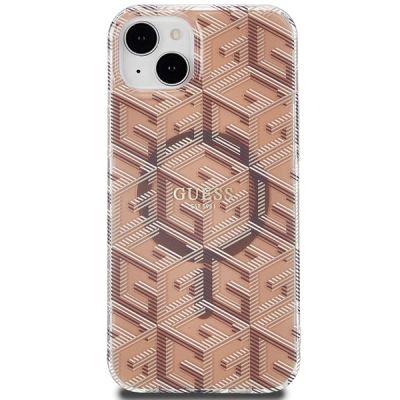 3. Guess IML GCube MagSafe case for iPhone 15 Plus / 14 Plus - brown