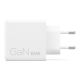 6. Lenovo G0A6065WEU GaN 2x USB-C 65W Wall Charger White