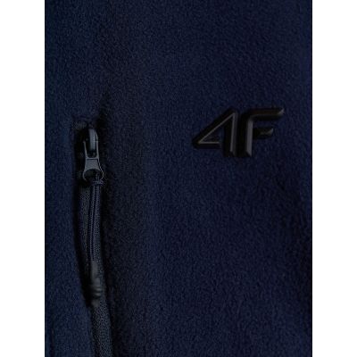 5. Regular men's fleece with stand-up collar 4F 4FRAW26TFLEM542-30S