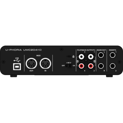2. Behringer UMC204HD – USB Audio Interface