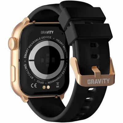 9. GRAVITY GT28-5 Women's Smartwatch Strap + Bracelet Rose Gold Black