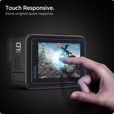 5. Spigen Glass.tR Slim Tempered Glass + Film 2-Set for GoPro Hero 9 / 10 / 11 / 12 - Transparent