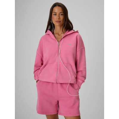 3. Women's oversize sweatshirt with hood 4F 4FRSS26TSWSF3189-55S