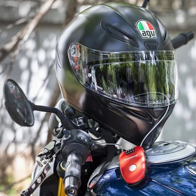 7. Rockbros 32420981001 bicycle lock with retractable cable - red