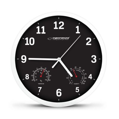 11. Esperanza LYON EHC016K wall clock (black)
