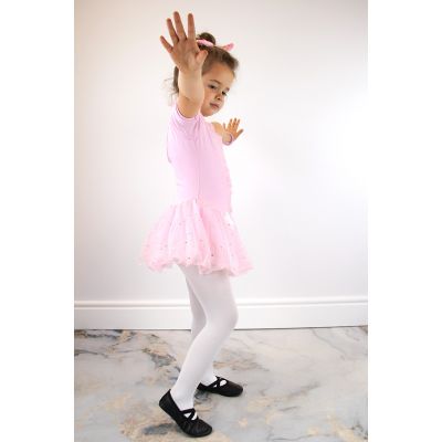 6. Jr Nazo Black Leather Dance Ballet Shoes with Elastic Bands