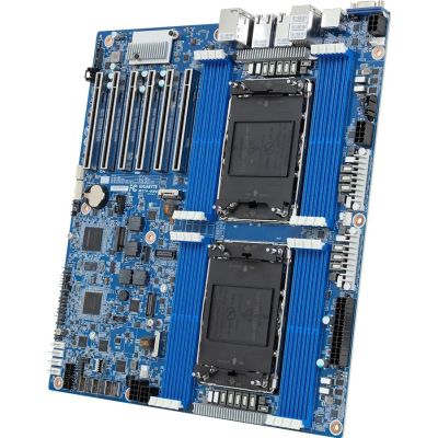 5. Gigabyte MS74-HB0 motherboard 2x LGA4710 Intel Xeon 6 SoC (16x DIMM, 3x SlimSAS (12x SATA), 2xM.2, 2x10Gbe, 2x1Gbe, IPMI, E-ATX)