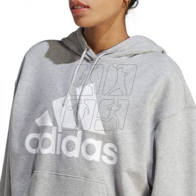 8. adidas Essentials Big Logo Oversized French Terry Hoodie W IC9865