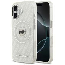 Karl Lagerfeld IML Karl Head Logo MagSafe iPhone 17 Case - Gray