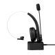 6. LogiLink BT0059 Headphones/Headset Wireless Headband Office/Call Center Bluetooth Charging Stand Black