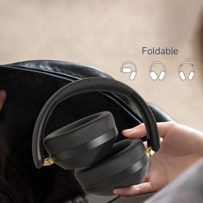 4. Dudao X22 Max Wireless On-Ear Bluetooth Headphones with ANC - Black