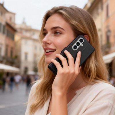 7. Tech-Protect Wallet Case for Samsung Galaxy S26 - Black and Red