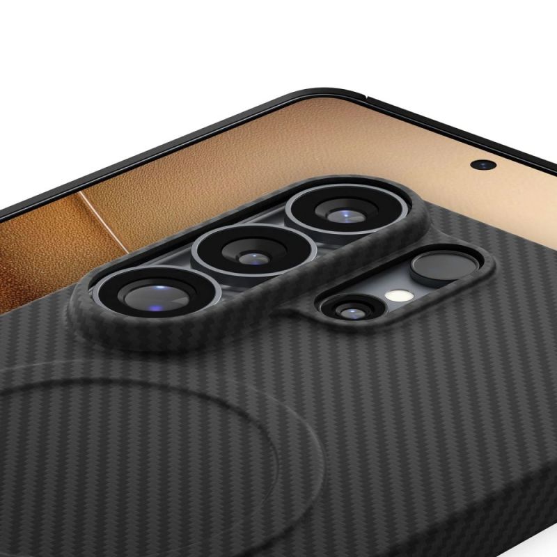 8. Spigen AirSkin Aramid Mag MagSafe Case for Samsung Galaxy S26 Ultra - Black