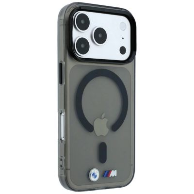 4. BMW M IML Glossy Metal Logo & Trims MagSafe Case for iPhone 18 Pro Max / 17 Pro Max - Black