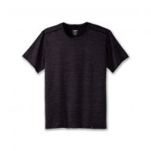 Luxe Short Sleeve Men's Running T-Shirt Black