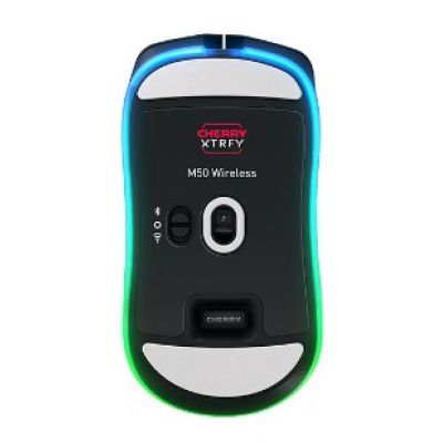 6. CHERRY XTRFY M50 Wireless Gaming Mouse Right Side RF Wireless + Bluetooth + USB Type-C Optical 12000 DPI