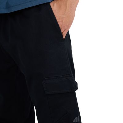 12. Men's trousers 4F CAS M1210 deep black 4FWAW25TTROM1210 20S