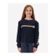 RIP CURL Melting Wave Long Sleeve T-shirt -Girl Navy Blue