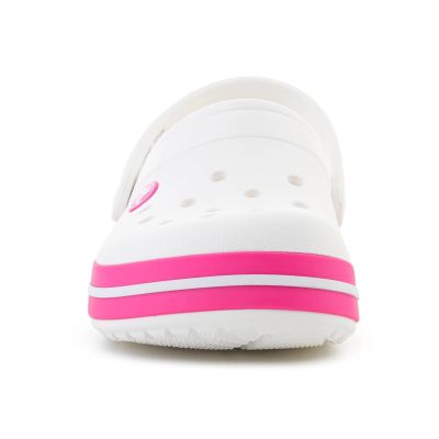 2. CROCS CROCBAND KIDS CLOG WHITE/PINK CRUSH 207006-6WU