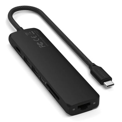 6. Satechi ST-P7SK USB Type-C Hubs and Concentrators 10000 Mbit/s Black