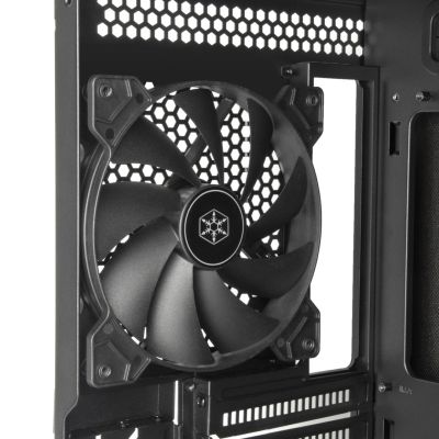 9. SilverStone SST-SED1-B Seta D1 Midi-Tower case - juodas