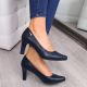 3. Sergio Leone navy blue block heel pumps