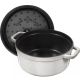 3. Round cast iron pot STAUB 40501-413-0 – White Truffle 5.2 l