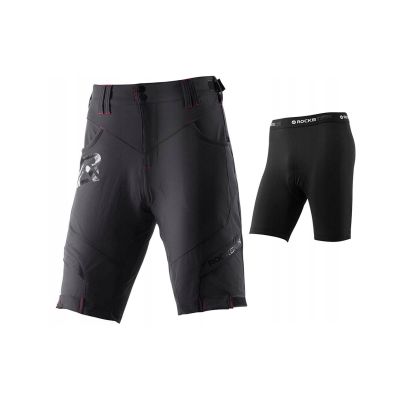 Rockbros men's 2-in-1 cycling shorts black M