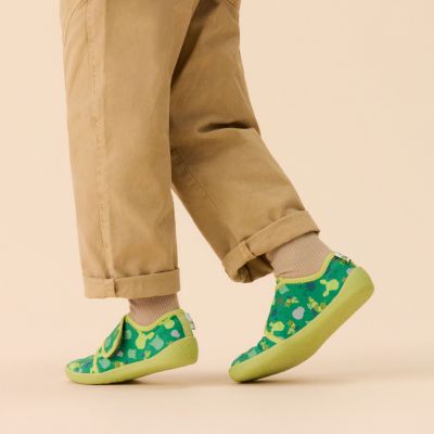 11. Affenzahn Movy Caterpillar Cotton Barefoot Slippers (01398-20001)