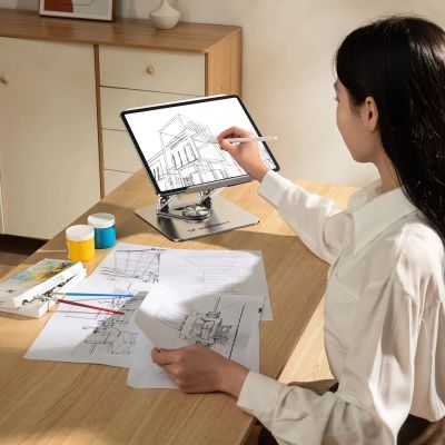 18. Wozinsky WRS-CPY84SS Aluminum Laptop and Tablet Stand + Free Smartphone Stand - Silver