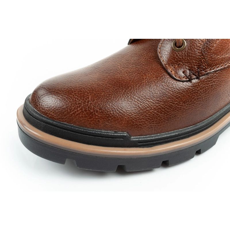 15. Wrangler Nevada men's shoes Chelsea boots elegant fashionable lace-up brown