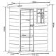 14. PVC GARDEN TOOL HOUSE 152x91x192.5CM