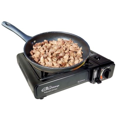 3. ELICO BDZ-155B Portable Camping Gas Stove in a Case for Cartridges, 2.2 kW, Piezo Ignition