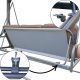 4. 3-SEAT GARDEN SWING 194X120X173CM ZOSIA WITH POLYCARBONATE CANOPY